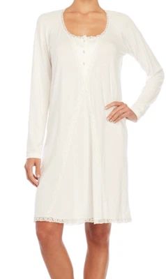 La Perla Idylle Collection S Nightgown Long Sleeve Ivory - Image 1 of 2