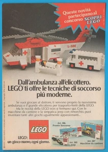 LEGO: Pronto Soccorso Anno 1976 pubblicità advertising werbung clipping MA1750 - Picture 1 of 1