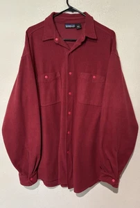 Vintage 90's Patagonia Snap Button Up Fleece Overshirt Men’s Large - Picture 1 of 11