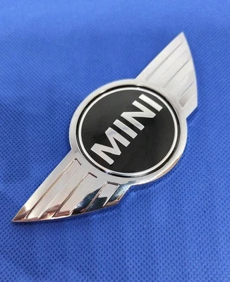 Logo Mini Cooper ABS 120 x 50mm Voiture Grille Capot Emblème avant ou Arrière - Immagine 1 di 4