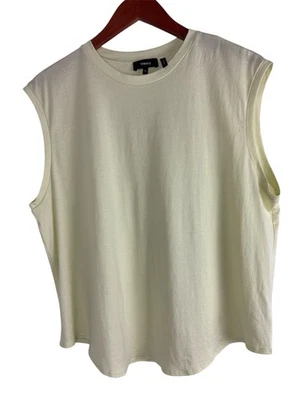 Camiseta sin mangas sin mangas Theory para mujer amarilla XL extra grande cuello redondo Foto 1 de 4