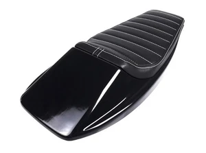 Cafe-Racer Höcker Sitzbank Seat Bench Selle universal schwarz black Thermoplast - Bild 1 von 8