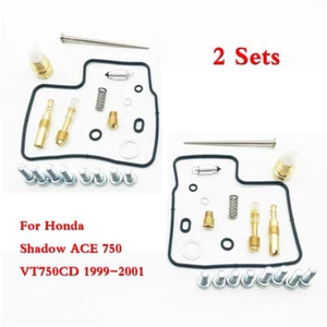 2x Carburetor Repair Carb Rebuild Kit For Honda Shadow ACE 750 VT750CD 1999-2001 - Picture 1 of 7