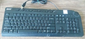 ACER Desktop Keyboard Model KU-0760 English 104 Keys USB Wired TESTED Works - Picture 1 of 3