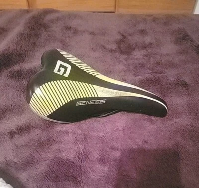 Used / Genesis / Yellow w/ White / Bike Saddle - Image 1 of 3