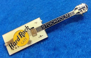 STOCKHOLM SWEDEN HRC CLASSIC **BO DIDDLEY** WHITE BOX GUITAR Hard Rock Cafe PIN - Picture 1 of 1