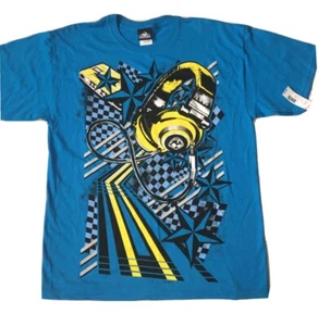 4 Seasons Designs Inc. . Gr. Großes Herren .Türkis. Kopfhörer Musical T-Shirt - Bild 1 von 5