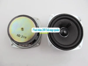 1pcs 3"inch 78mm 8Ω 8ohm 20W full-range speakers Loudspeaker stereo Home Audio - Picture 1 of 3