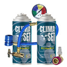 ClimaSet 2x R134a per climatizzazione auto con cavo e adattatore