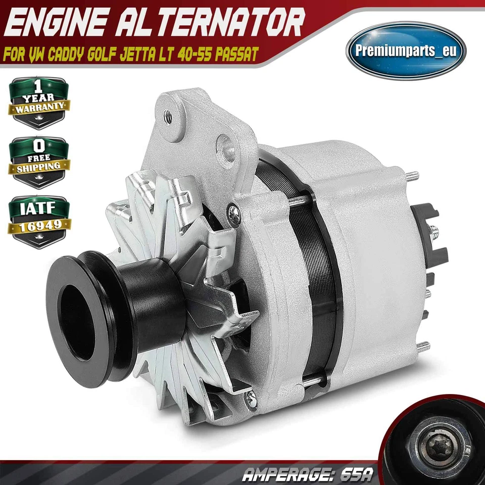 Engine Alternator for VW Caddy Golf I Jetta Mk II LT 40-55 Passat 026903015A - Image 1 of 4