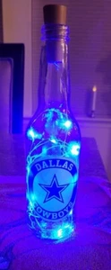 DALLAS COWBOYS LIGHTED BOTTLES WITH LED CORK LIGHTS - Picture 1 of 1