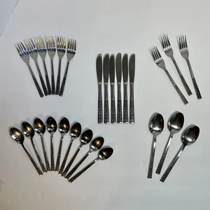 Rogers Co. Ropa plana de acero inoxidable con desplazamiento floral SRB274 descontinuado 3 juegos + extra - Imagen 1 de 9