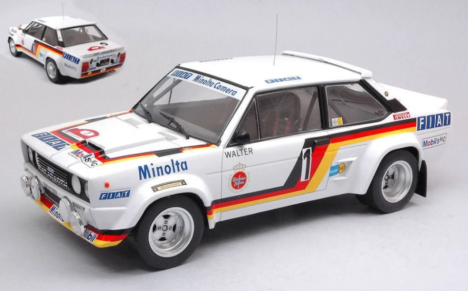 FIAT 131 ABARTH N.1 RALLY HUNSRUCK 1979 ROHRL/GEISTDORFER 1:18 IXO MODEL - Immagine 1 di 1