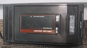 Rebobinadora de cinta VHS negra vintage LASER SF-102 muy retro - Imagen 1 de 7