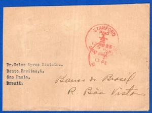 GREAT BRITAIN TO BRAZIL, COVER, 1925, MACHINE CANCEL - Picture 1 of 1