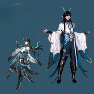 Honkai Star Rail Dan Heng 3D Cosplay Costume Role Play Comic Con Party Wigs Gift - Picture 1 of 10