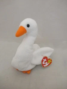 1996 Ty Original Beanie Babies Gracie White Swan Style 4126 PVC  w/Tags  (7") - Picture 1 of 7
