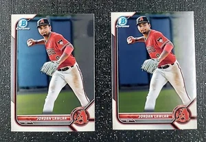 Jordan Lawlar 2022 Bowman Chrome Prospect BCP-141 Diamondbacks (2) - Picture 1 of 2