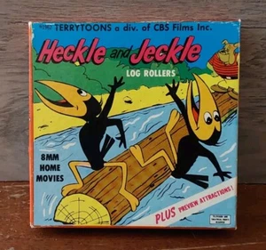 Vintage Terrytoons Heckle And Jeckle Log Rollers 509 In Box 8mm CBS Films - Picture 1 of 4
