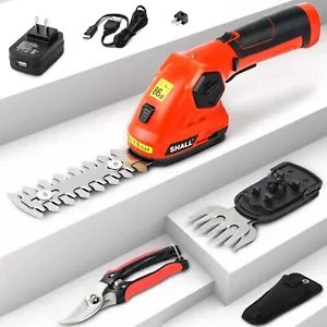 SHALL Cordless Grass Shear & Hedge Trimmer 7.2V 2 in 1 Grass Trimmer Hedge Shear - Picture 1 of 8