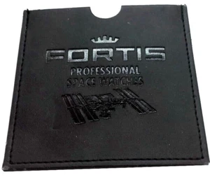 FORTIS - Rare Collection Vintage Professional Space Watches Black Skin NUOVO - Picture 1 of 5