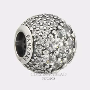 Auténtica Cuentas Circonales Transparentes Pandora Plata Encantada Pavé 797032CZ - Imagen 1 de 1