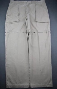 Men's St Johns Bay Zip Off Cargo Pants Shorts Beige Size 40x32 (Msr 40x31) - Picture 1 of 8