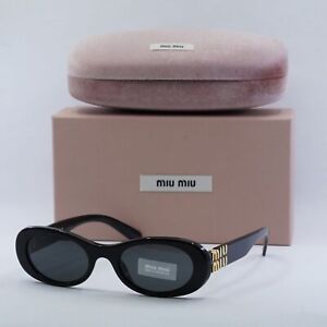 MIU MIU MU06ZS 1AB5S0 Black/Dark Grey 50-20-140 Sunglasses New Authentic