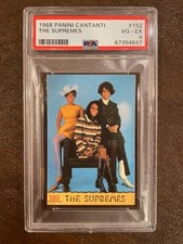 1968 PANINI Cantanti Italian #152 The Supremes Rookie RC PSA 4 Rare Pop 1 Beauty