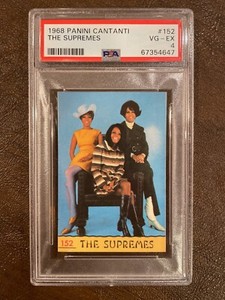 1968 PANINI Cantanti Italian #152 The Supremes Rookie RC PSA 4 Rare Pop 1 Beauty