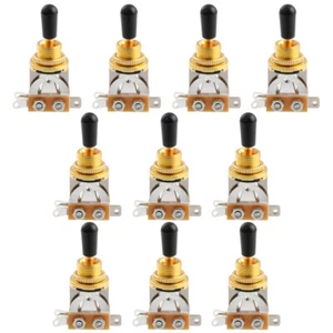 10 PIEZAS Dorado Deluxe 3 Vías Pastilla Selector Interruptor Guitarra Interruptor Interruptor Guitarra - Imagen 1 de 8