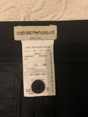 Emporio Armani Falda Negra Midi Lana Muy Fina Talla 10-12 Foto 1 de 4