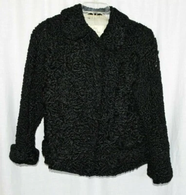 Abrigo Forbes Wallace Springfield Corderos Lana Negro Texturizado Forrado Para Reparación S/M Foto 1 de 4