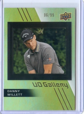 2024 Upper Deck Golf DANNY WILLETT #UD-20 UD GALLERY SILVER FOIL #6/99 - Image 1 of 2