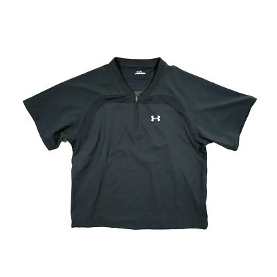 Chaqueta Under Armour Jaula de Bateo Juvenil Ligera Transpirable Negra Talla YLG Foto 1 de 4