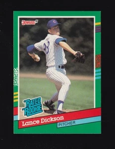 1991 Fleer Lance Dickson Rated Rookie #424 Chicago Cubs - Picture 1 of 2