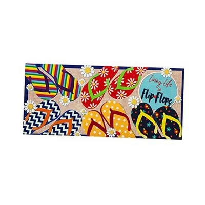  Sassafras Flip Flop Life Interchangeable Entrance Doormat | Indoor and  - Image 1 of 4