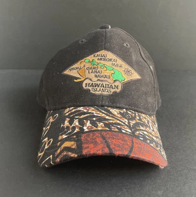 Sombrero de las Islas Hawaianas Gorra con Correa para Hombres Beige Diseño Tribal Ala Maui Kauai Foto 1 de 4