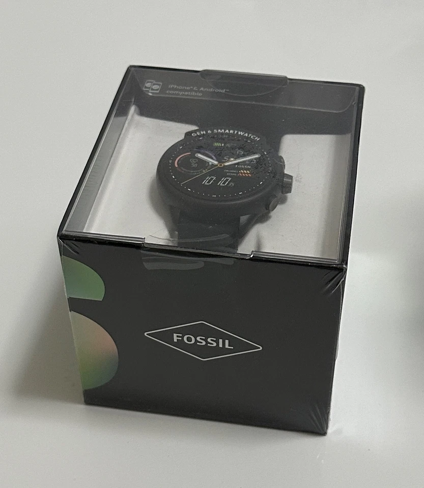 Fossil Damen Smartwatch 6 Generation Silikon Schwarz FTW4069 - Bild 1 von 1