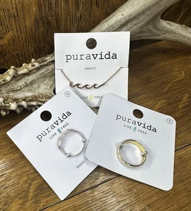 Tobillera y 2 anillos Pura Vida Live Free VER DESCRIPCIÓN - Imagen 1 de 9