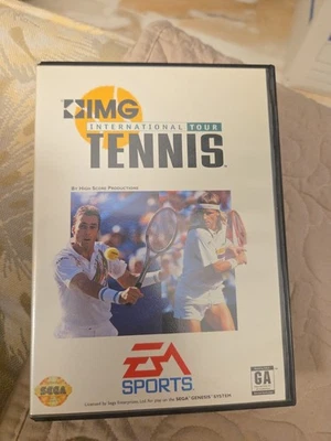 IMG International Tour Tennis Sega Genesis Complete in Box CIB Manual TESTED - Image 1 of 4