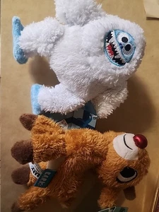 Bark Box Bumble Abominable Snowman Rudolph Weihnachten Plüsch XS/S Hundespielzeug - Bild 1 von 3