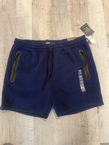 Brooklyn Stoffshorts Herren XL marineblau 5" kurz Komfort Stretch Reißverschlusstaschen neu - Bild 1 von 5