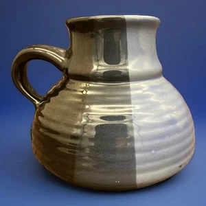 Vtg no spill 18oz pottery mug blue to black - Picture 1 of 9