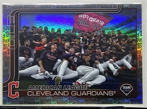 2025 Topps Series 2 Topps Border Logo Foil #612 Cleveland Guardian Team Card - Picture 1 of 1