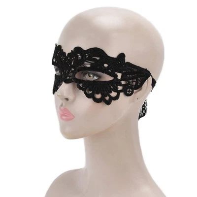 Hollow Lace Half Face Mask Costume Eyes Mask Halloween Dancing Party Decor For - Image 1 of 4