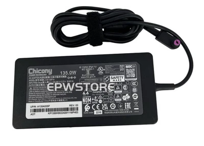 Chicony 19.5V 135W AC Adapter Charger For Acer Aspire 7 A715-59G A715-75G-544V - Image 1 of 4