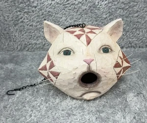 Vtg Jim Shore Heartwood Creek Cat Birdhouse Open Mouth Hanging - C4002243 - Picture 1 of 15