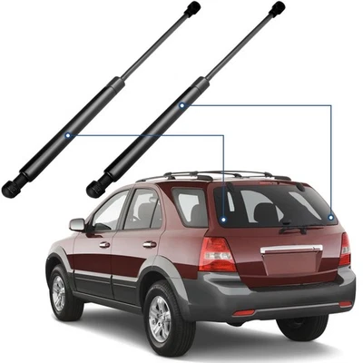 For 2003-2009 Kia Sorento Qty 2 Rear Window Glass Lift Supports Shocks Struts - Image 1 of 4