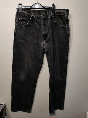 Wrangler Black Jeans Relaxed Fit Size 38W x 30L Five Star Premium Denim 38x30 - Image 1 of 4